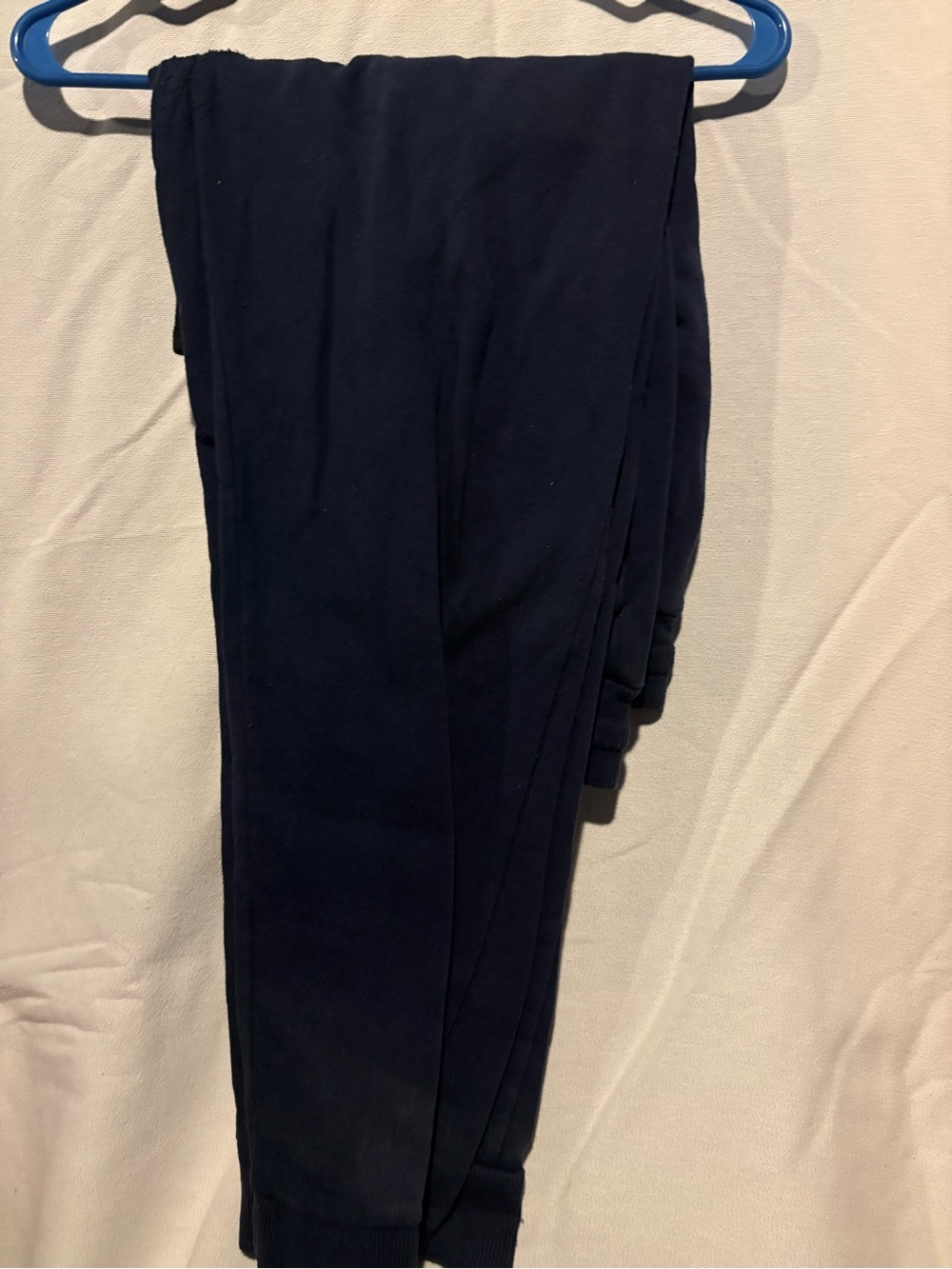 Men's Dark Navy Jogger Sweatpants with Elastic Waistband